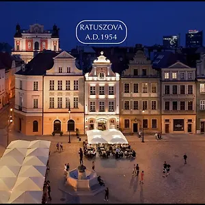 Ratuszova Stary Rynek Old Market Sq Premium & Restaurant Ad 1954 Poznan